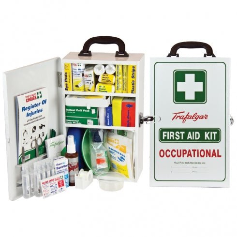 Brady First Aid National Workplace Wall Mount Metal Case Kit