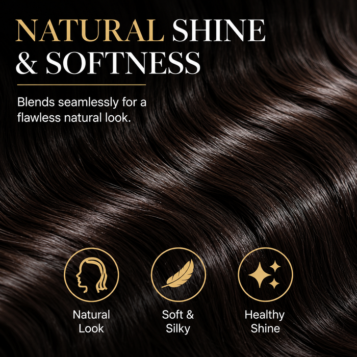 Brazilian Virgin Remy Human Hair Weft 100g – Double Weft Natural Colour #2 Medium Brown | Real Human Hair Extensions