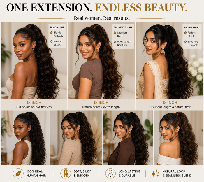 Brazilian Virgin Remy Human Hair Weft 100g – Double Weft Natural Colour #2 Medium Brown | Real Human Hair Extensions