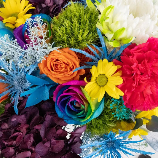 Bright Rainbow Flower Diy Flower Kit Recipe - Image