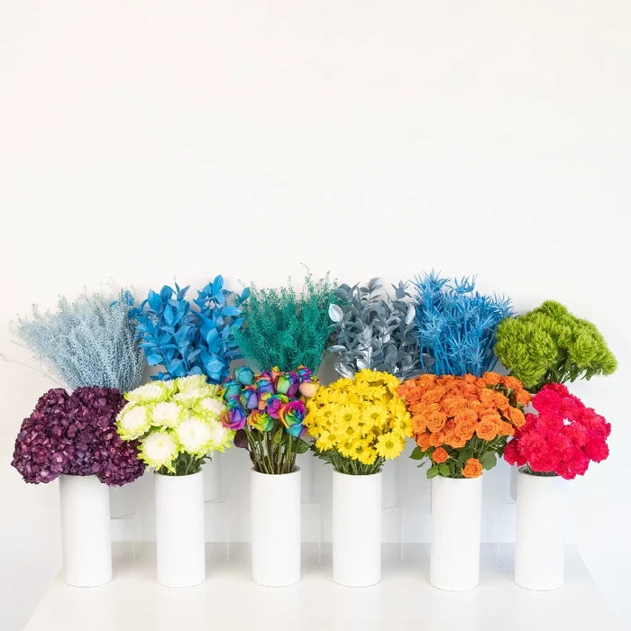 Bright Rainbow Flower Diy Flower Kit Close Up - Image