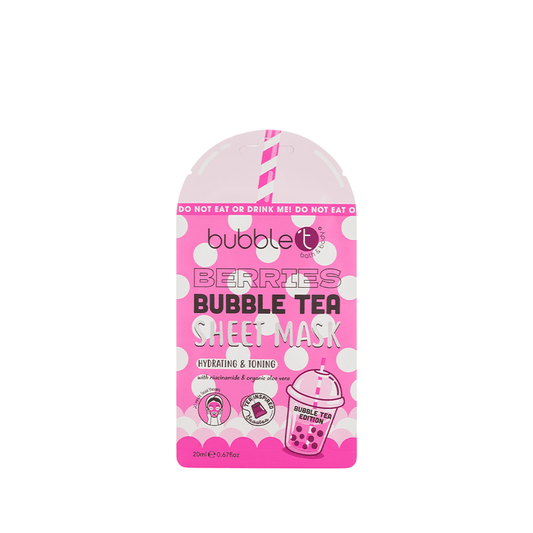 Bubble T Face Sheet Mask Berries With Aloe Vera & Niacinamide 20ml - Beauty Tribe
