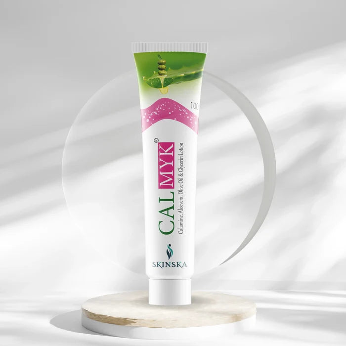 Calmyk Calamine Soothing Lotion for Itching & Skin Irritation | With Aloe Vera, Olive Oil & Glycerine