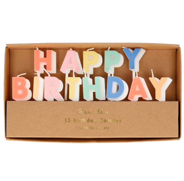 Candle Set - Happy Birthday