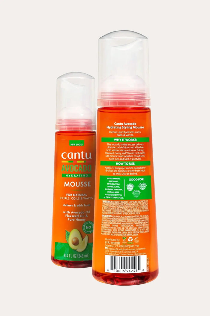 CANTU AVOCADO HYDRATING STYLING MOUSSE 8.4oz - BSW BEAUTY CANADA