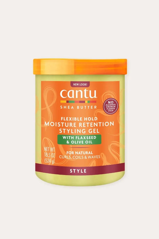 CANTU MOISTURE RETENTION STYLING GEL WITH FLAXSEED & OLIVE OIL 18.5oz CANTU