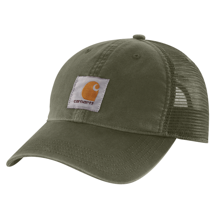 Canvas Mesh-Back Cap - G72-Basil | Carhartt 100286