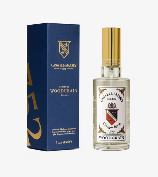 Caswell Massey Gold Cap Woodgrain Sandalwood Cologne 3.0oz