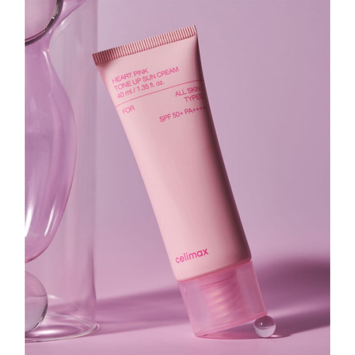 CELIMAX Heart Pink Tone Up SPF50+ PA++++ Sun Cream 40ml - DOKAN