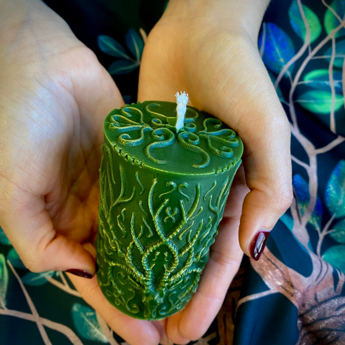 Cernunnos Sacred Hunter God of Witches Horned One Shaped Altar Candle