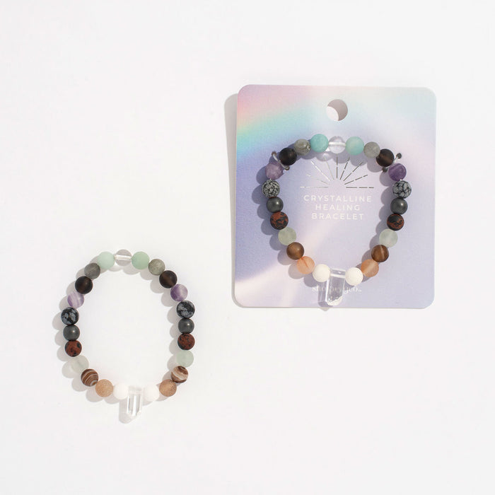 Chakra Beads with Crystal Bracelet
