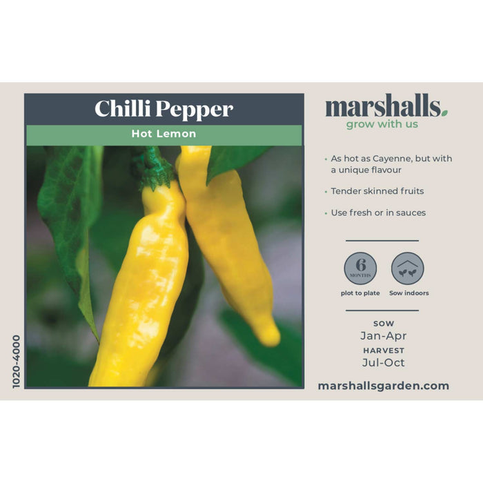 Chilli Pepper Seeds 'Hot Lemon'