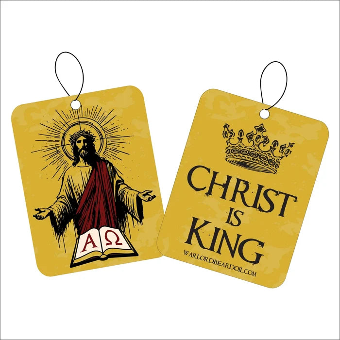 Christ is King - Southern Tobacco Car Freshener - Warlord - Men's Grooming Essentials