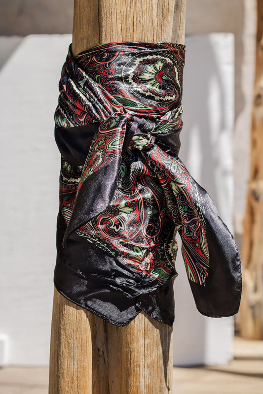 Christmas Paisley Wild Rag