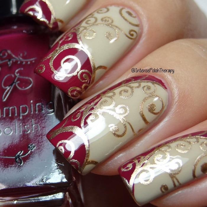 CJS-048 Sweet Swirls | Clear Jelly Stamping Plate