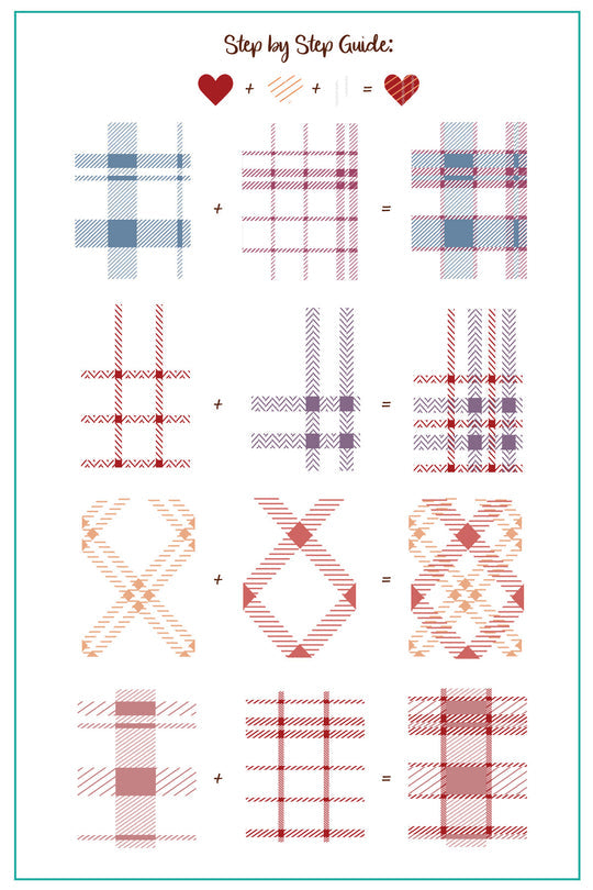 CjS-276 - Build Your Own Plaid  | Clear Jelly Stamping Plate