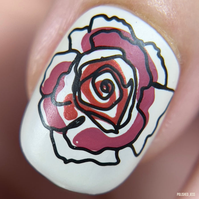 CjS-334 - Artsy Line Art | Clear Jelly Stamping Plate
