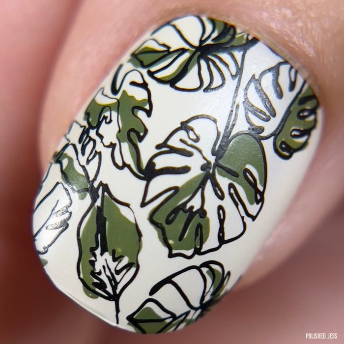 CjS-334 - Artsy Line Art | Clear Jelly Stamping Plate
