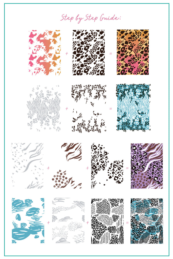 CjS-340 - Let's Get Wild! | Clear Jelly Stamping Plate