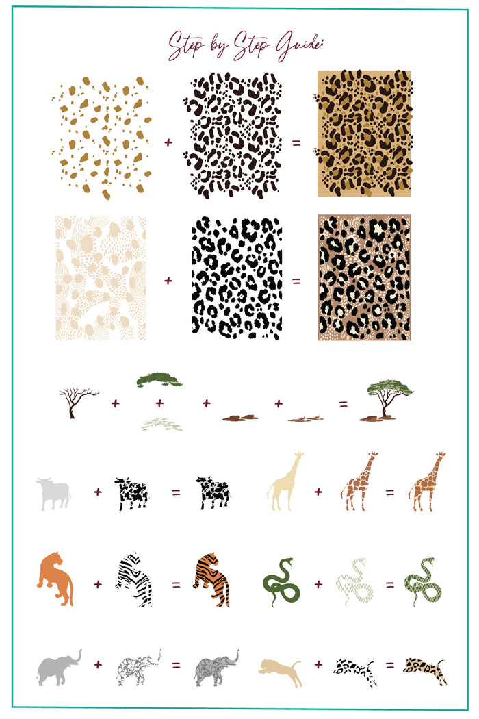 CjS-341 - Animal Diva | Clear Jelly Stamping Plate