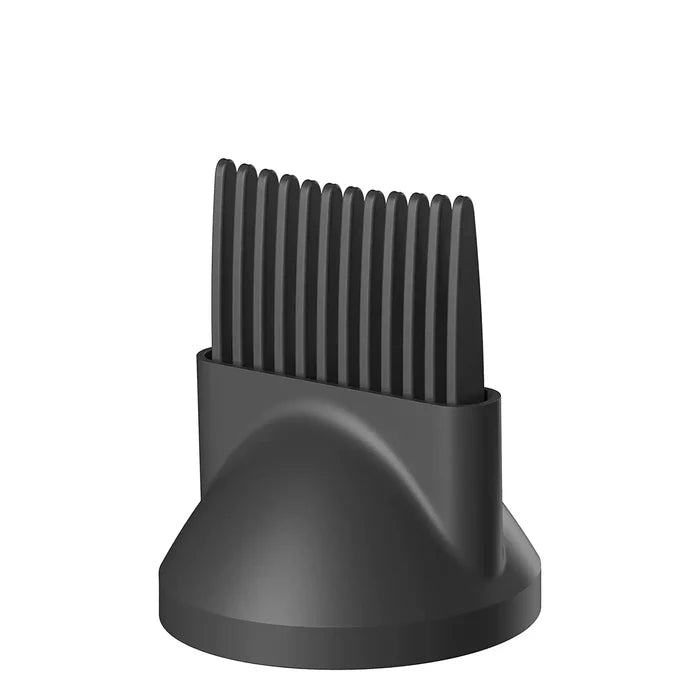 TYMO AIRHYPE comb nozzle, part of a dyson alternative hair dryer, acting as a comb straightener for tight coils.