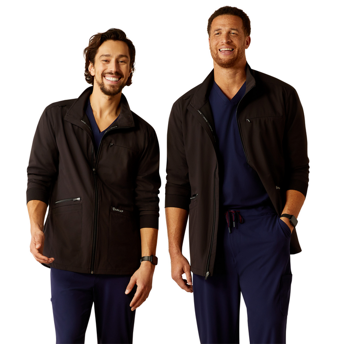 Conrad Utility Scrub Jacket - 001-Black | Ariat 10041884