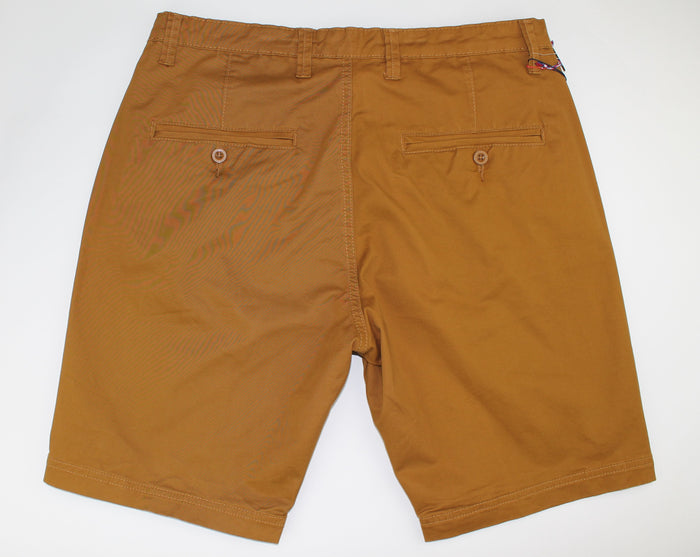 Cotton Stretch Shorts - Camel