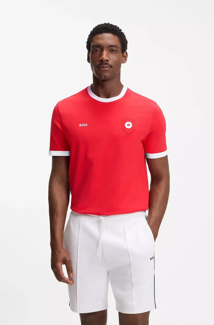 Cotton/Stretch Word Cup Flag T-Shirt
