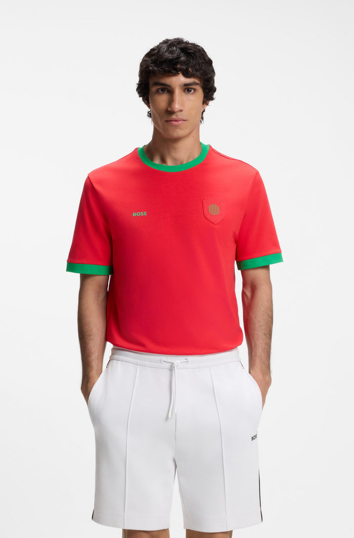 Cotton/Stretch Word Cup Flag T-Shirt