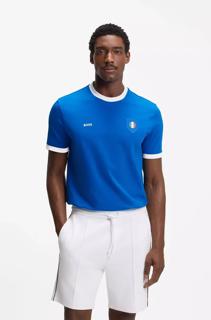 Cotton/Stretch Word Cup Flag T-Shirt