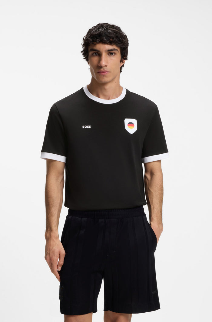 Cotton/Stretch Word Cup Flag T-Shirt