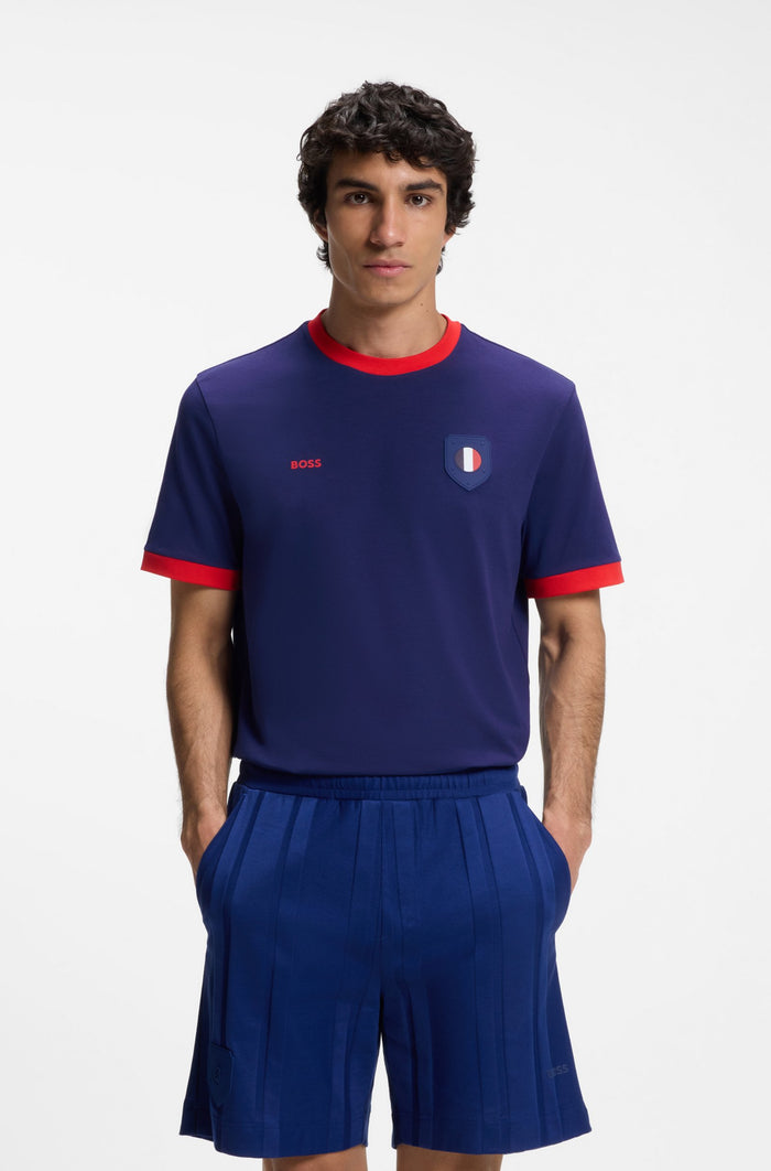 Cotton/Stretch Word Cup Flag T-Shirt