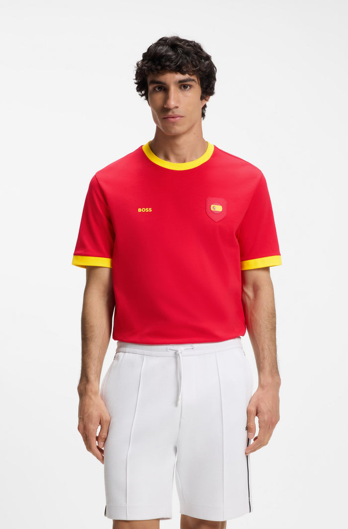 Cotton/Stretch Word Cup Flag T-Shirt
