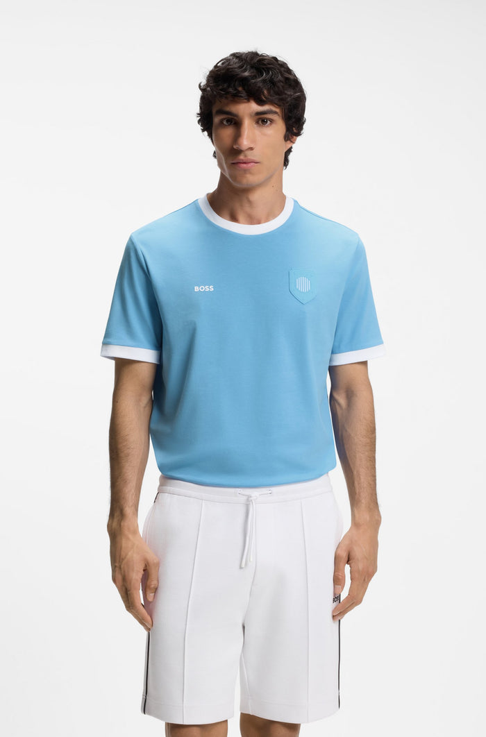 Cotton/Stretch Word Cup Flag T-Shirt
