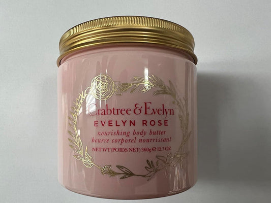 Crabtree & Evelyn Evelyn Rose Body Butter 12.7 oz.