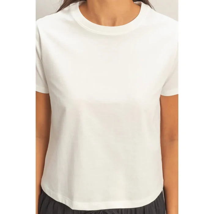 Crew Neck Cotton T-Shirt