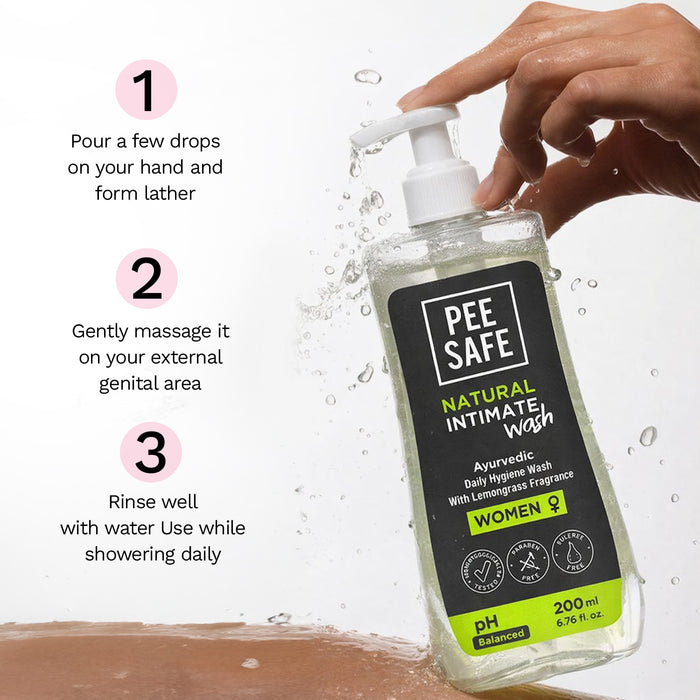 Pee Safe Daily Natural Intimate Wash For Women (200 ML)