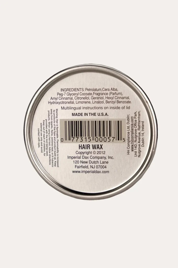 DAX WASHABLE HAIR WAX 3.5oz DAX