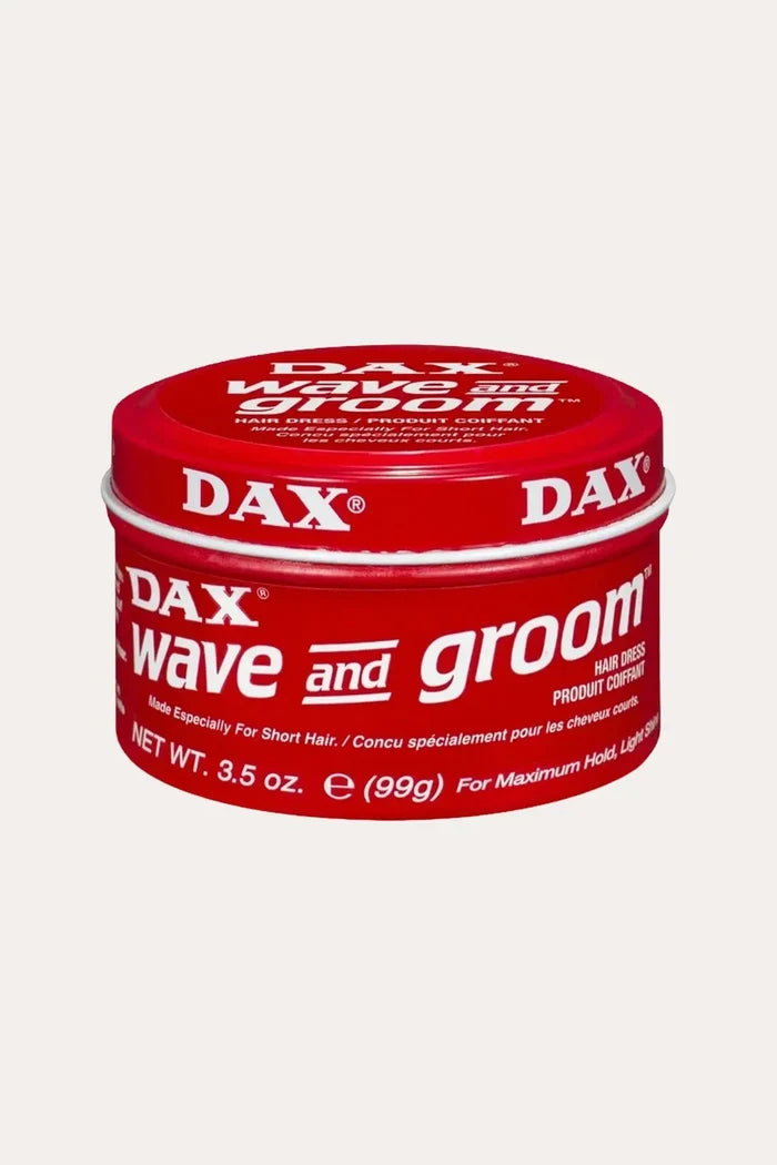 DAX WAVE & GROOM RED HAIR DRESS WAX 3.5oz DAX