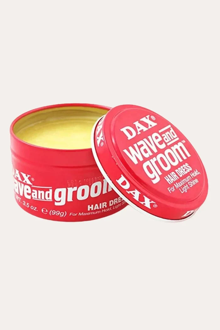 DAX WAVE & GROOM RED HAIR DRESS WAX 3.5oz DAX
