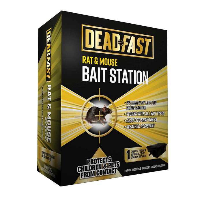 Deadfast Rat & Mouse Bait Station front of pack