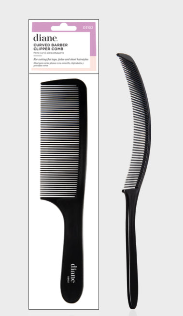 Diane Curved Barber Clipper Comb # D3102 - Palms Fashion Inc.