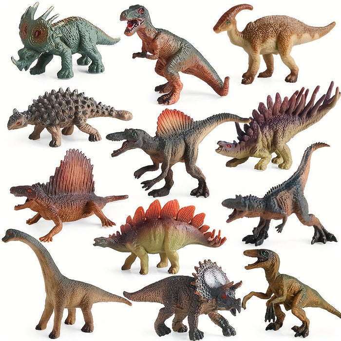 Dino Delight: 12-Piece Action Figure Set