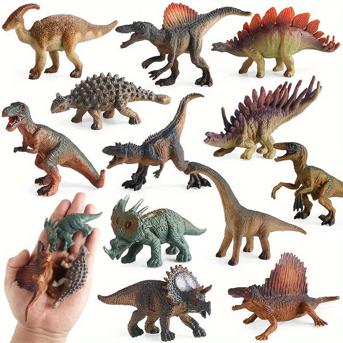 Dino Delight: 12-Piece Action Figure Set