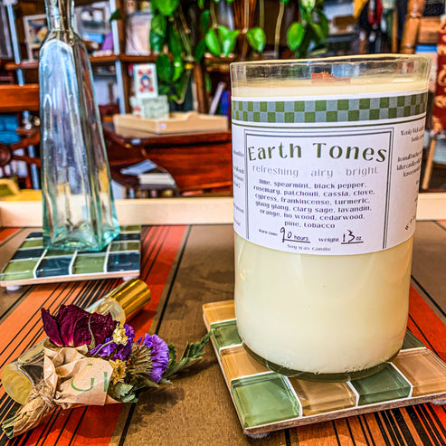 DISCONTINUED - Earth Tones Soy Wax Candle | Wonky Wicks