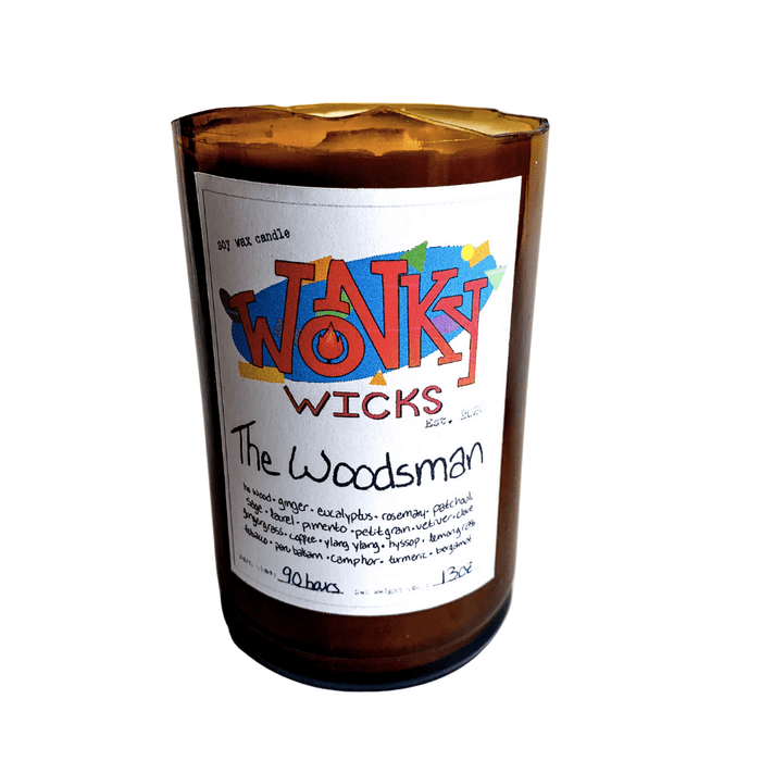 DISCONTINUED -The Woodsman Soy Wax Candle | Wonky Wicks