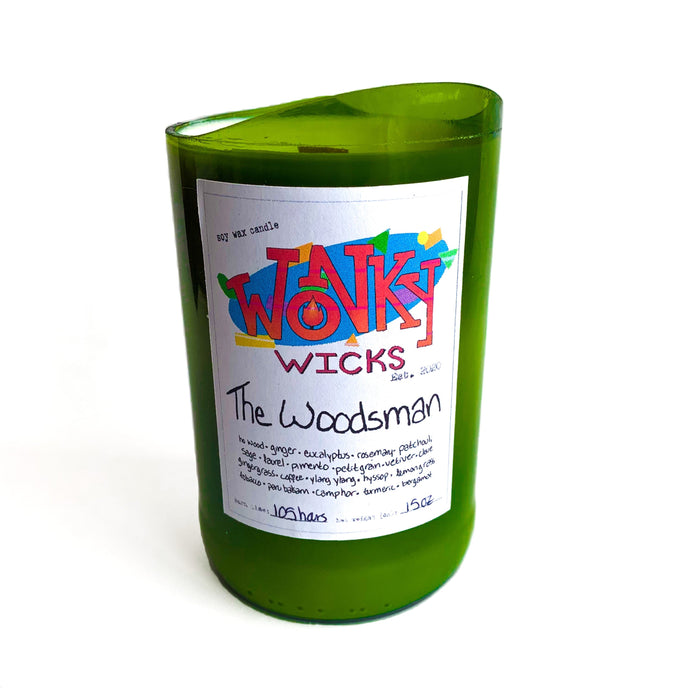DISCONTINUED -The Woodsman Soy Wax Candle | Wonky Wicks