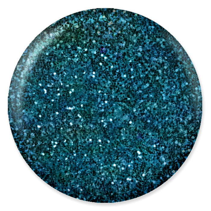 DND DC Mermaid Soak off Gel in holographic glitter - #248 Dark Aqua
