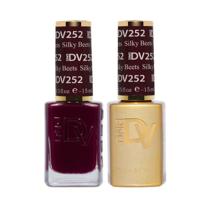 DND Diva Gel & Nail Polish - Silky Beets #252