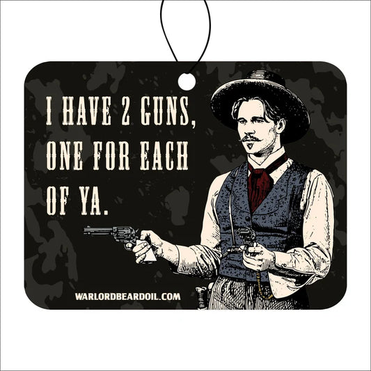 Doc's Two Guns - Southern Tobacco Car Freshener - Warlord - Men's Grooming Essentials